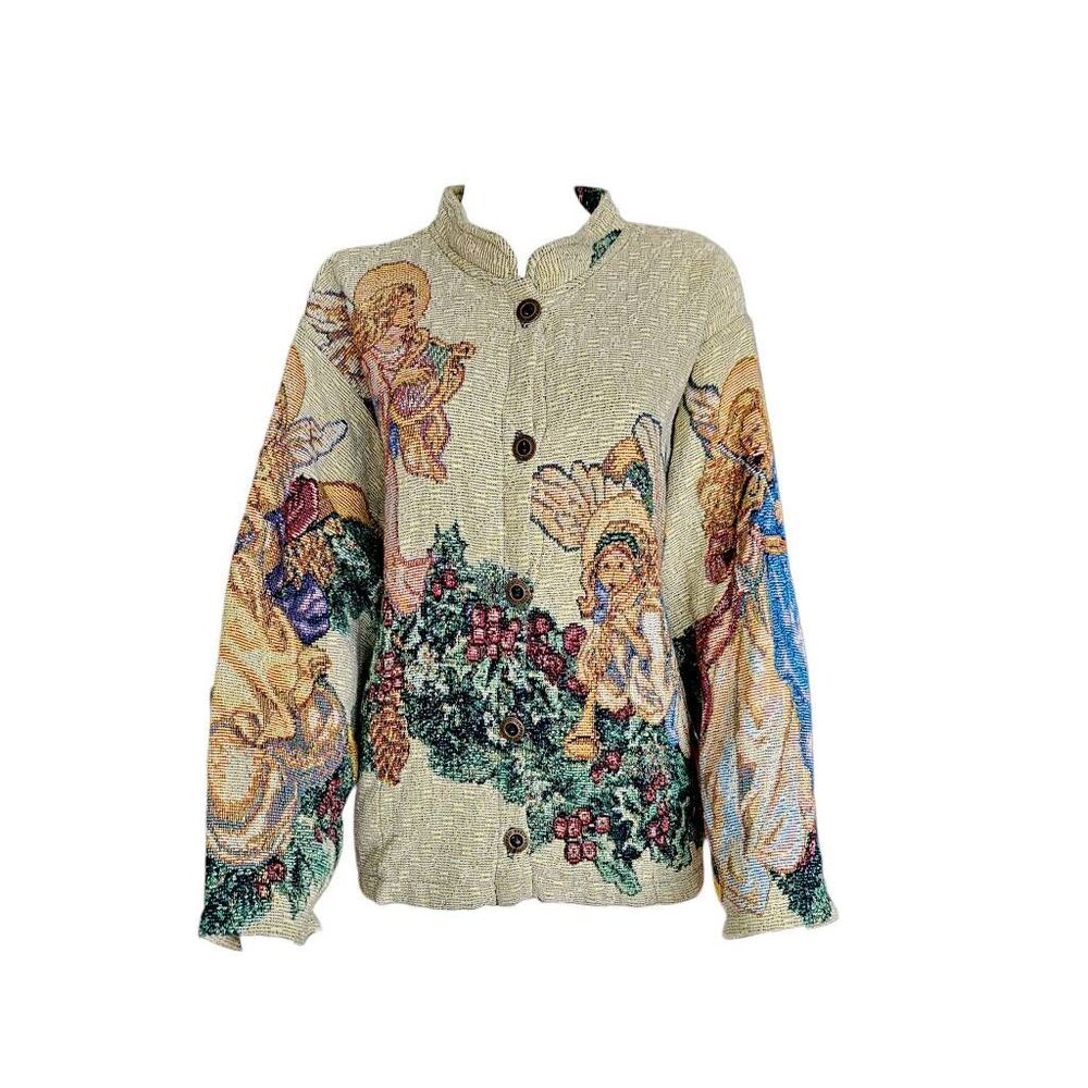 vintage angel tapestry jacket